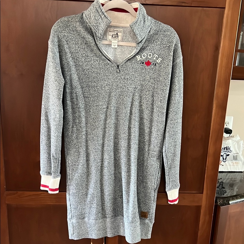 Roots Heather Gray Quarter-Zip Pullover